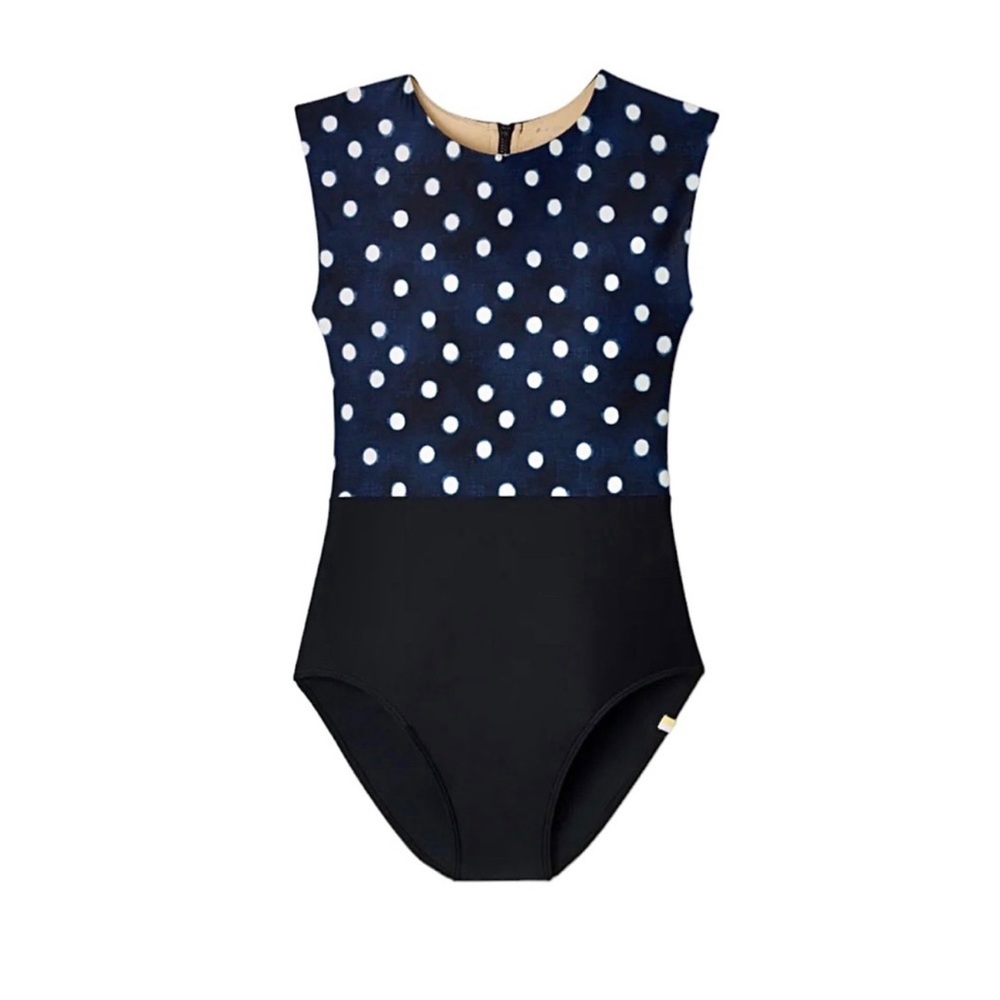 BNWT SUMMERSALT | The Surf One Piece Swimsuit / Polka Dot Deep Sea